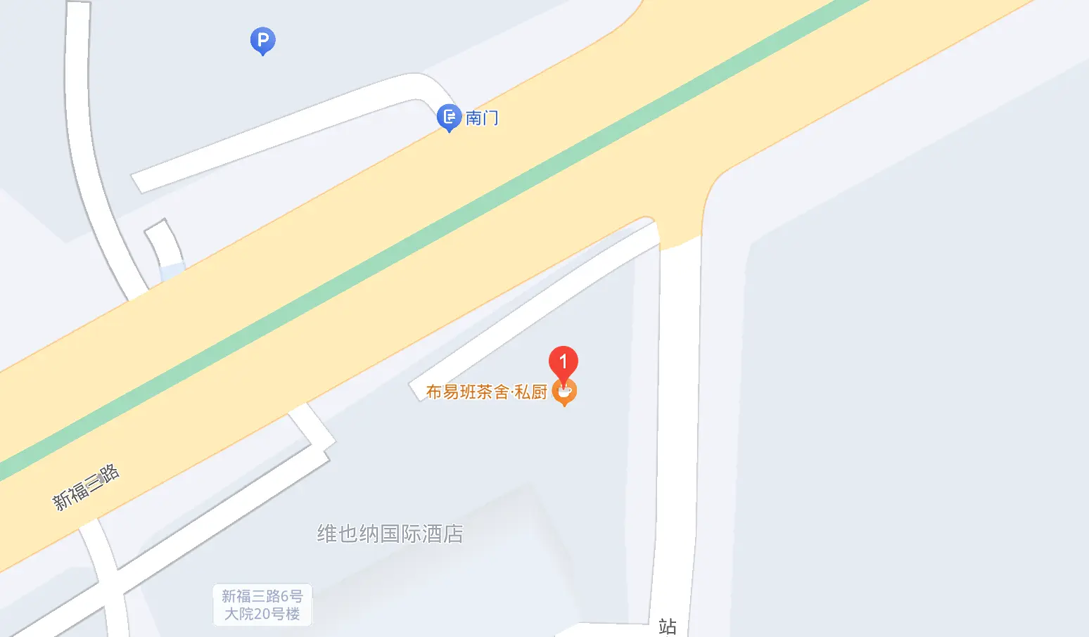 布易班茶舍地点地图